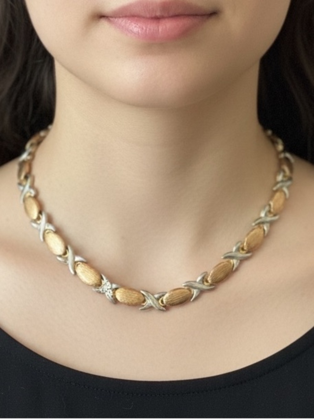 XOXO Gold Plated Vintage Necklace